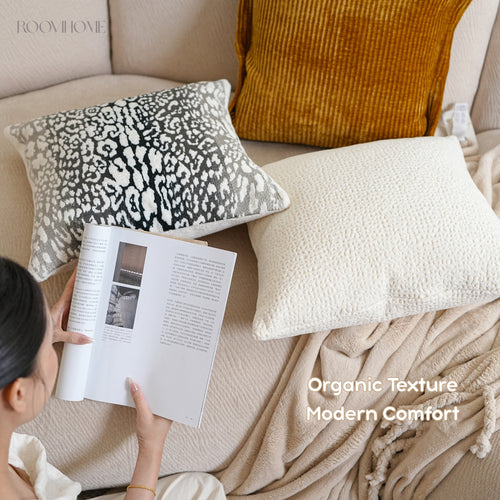 Creamy Bubble Textured Cushion