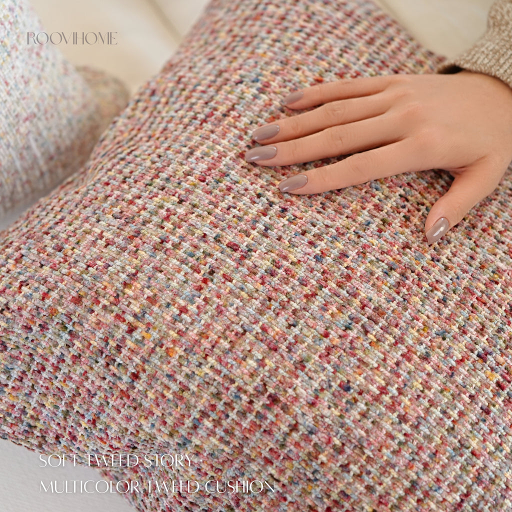 Soft Tweed Multicolor Woven Cushions