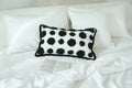 Black Tufted Dots Lumbar Cushion