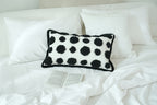 Black Tufted Dots Lumbar Cushion