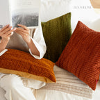 Velvet Aura Quilted Cushions