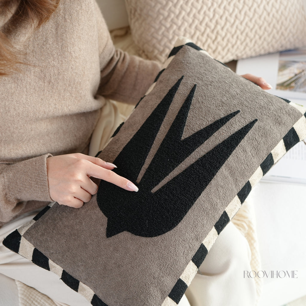 Modern Tale Embroidered Cushion