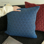 Structured Quilting Velvet Cushion Set