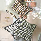 Mid-century Modern Geometric Stripes Decorative Cushions