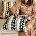 Mid-century Modern Geometric Embroidery Cushions