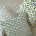 Muted Houndstooth Textured Velvet Cushions