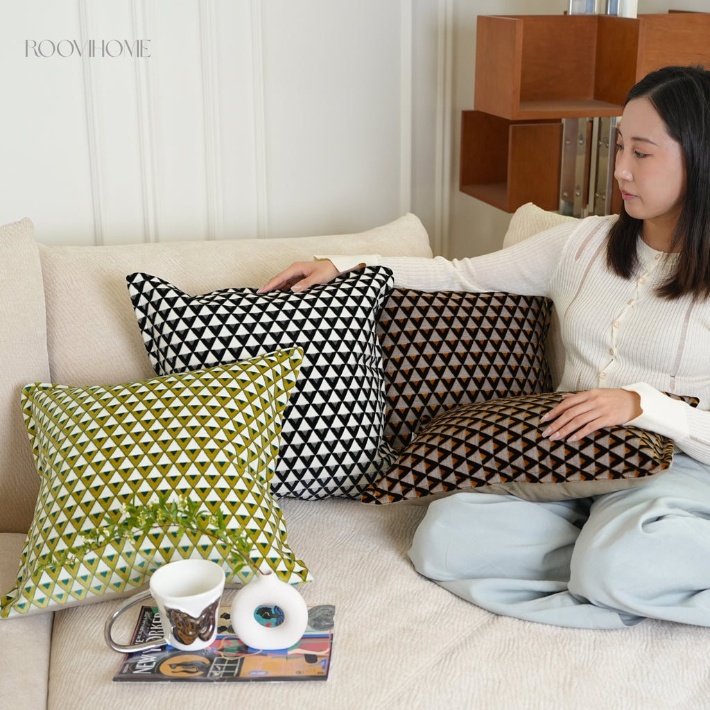 Geometry Rhythm Velvet Decorative Cushions