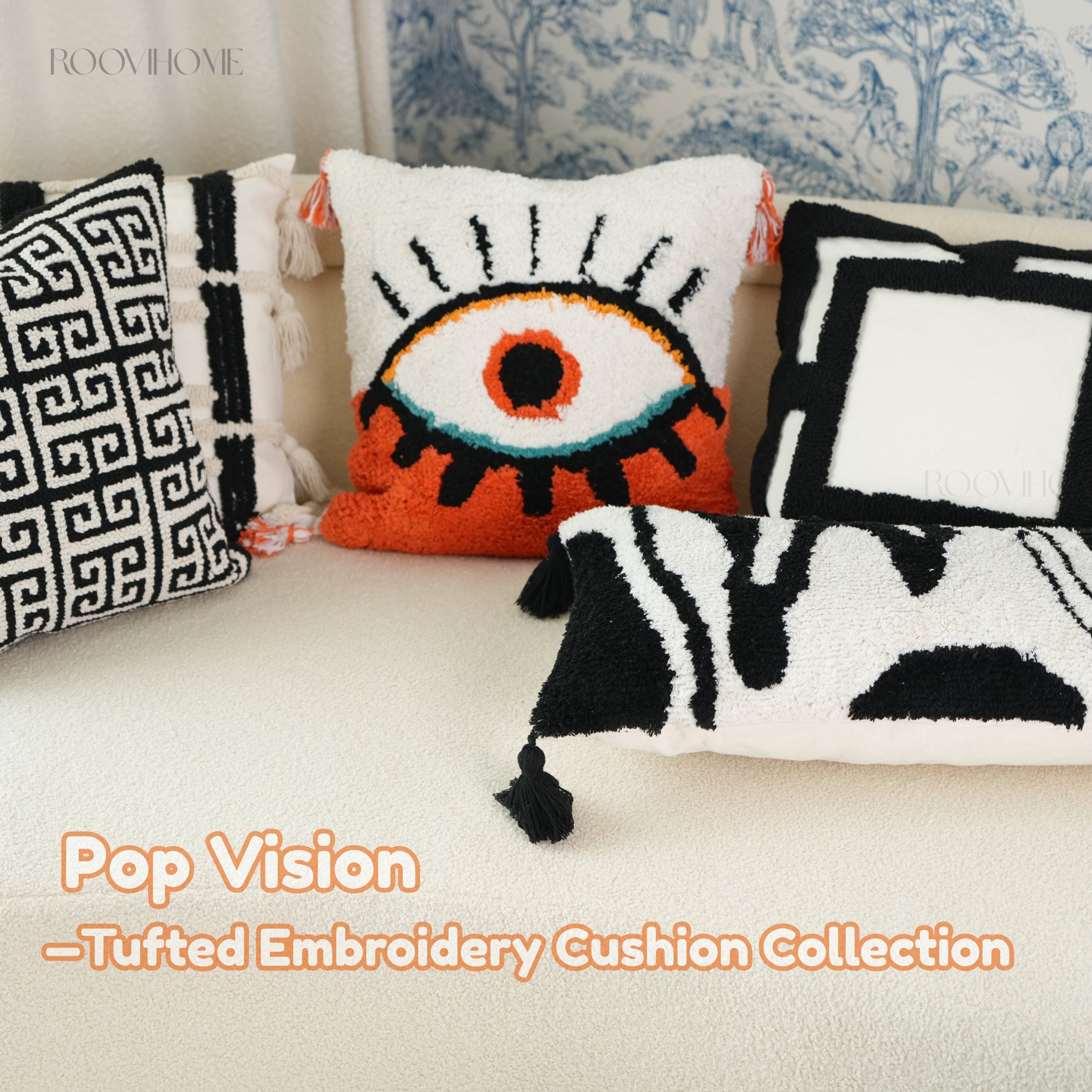 Pop Art Series • Curated Tufted Cushion Combo