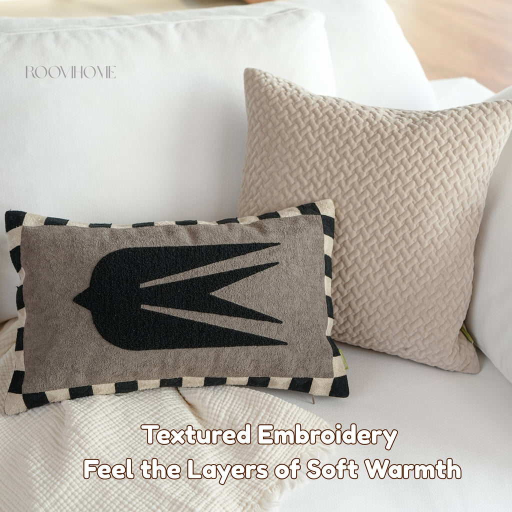 Modern Tale Embroidered Cushion