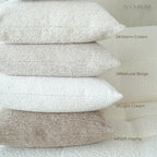 Solid Earthy Tone Teddy Bouclé Decorative Cushions