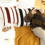 Cozy Chenille Retro Stripe Cushions