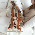 Tribe Echo Retro Embroidered Bolster Cushions