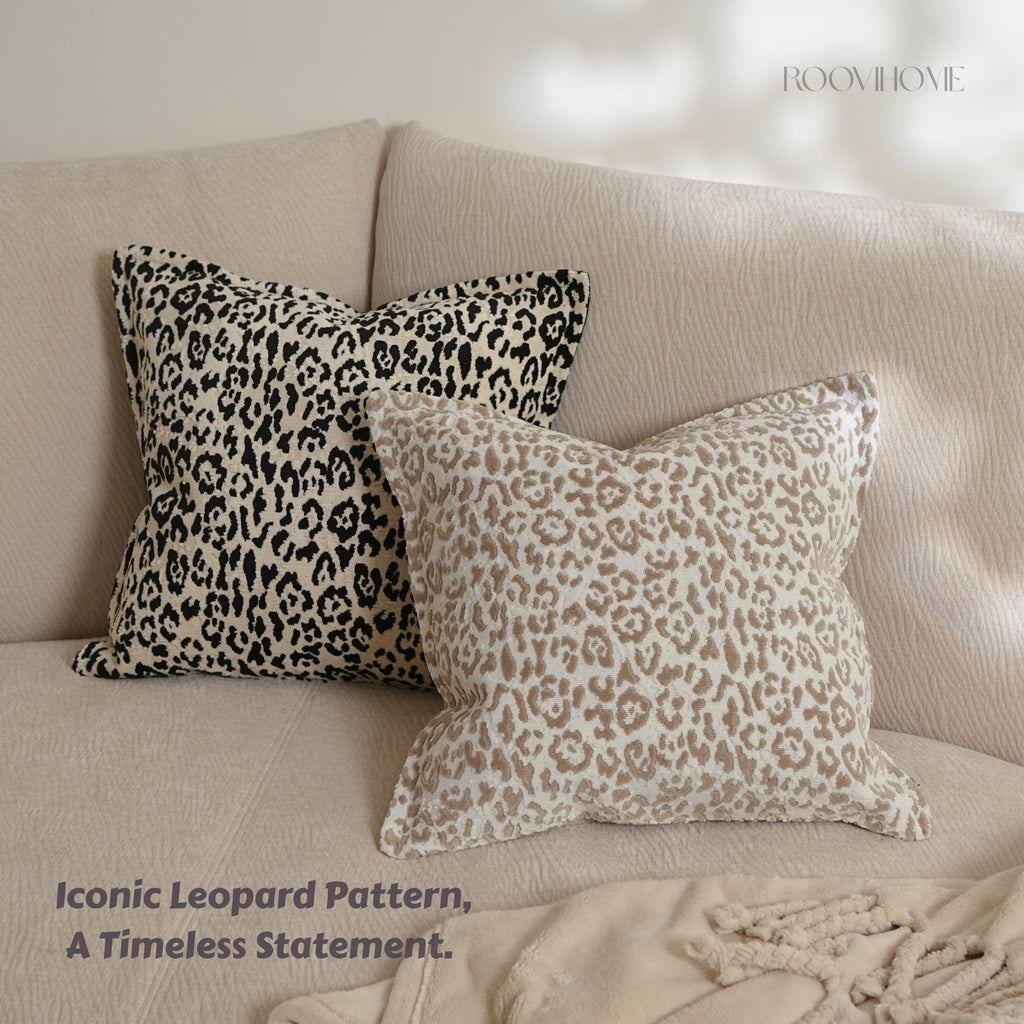 Wild Nature Leopard Velvet Cushions