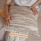 Muted Field Striped Cushion