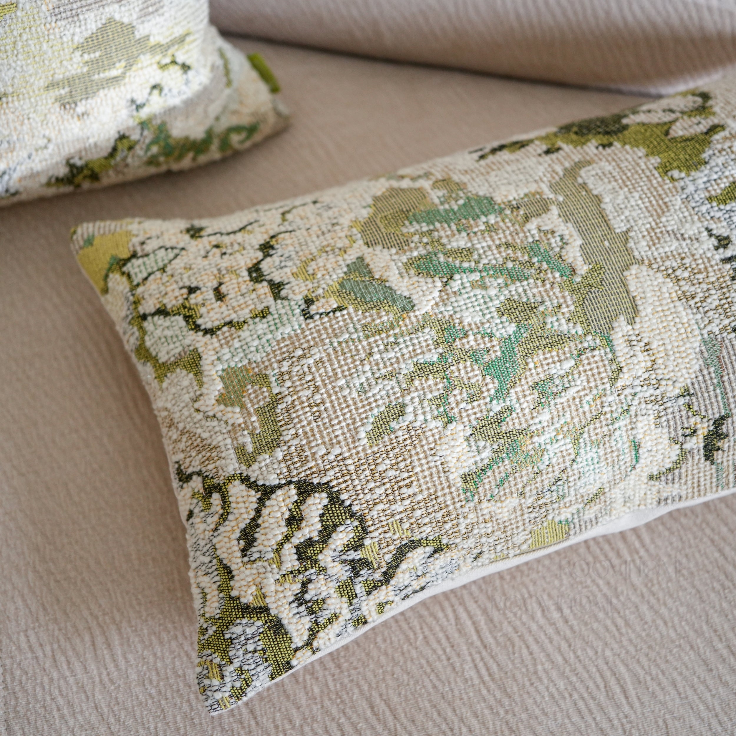 Art-Inspired Abstract Landscape Cotton-Linen Blend Cushions