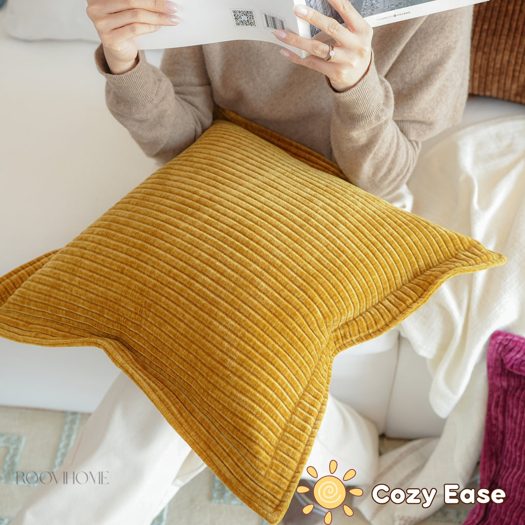 Wide Edge Cozy Corduroy Cushions