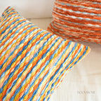 Chic Bazaar Colorful Bouclé Cushions with Tassels