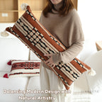 Tribe Echo Retro Embroidered Bolster Cushions