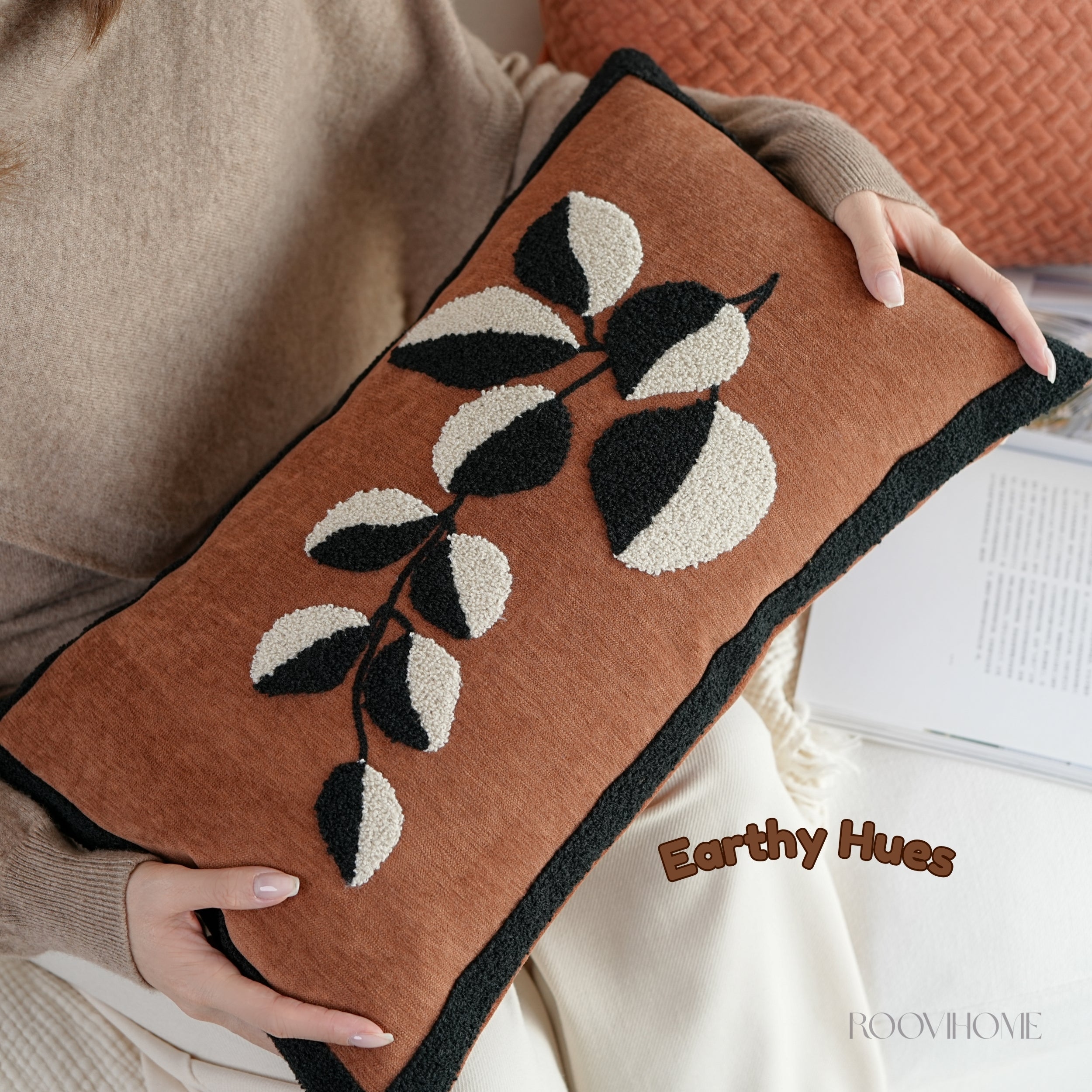 Modern Tale Embroidered Cushion