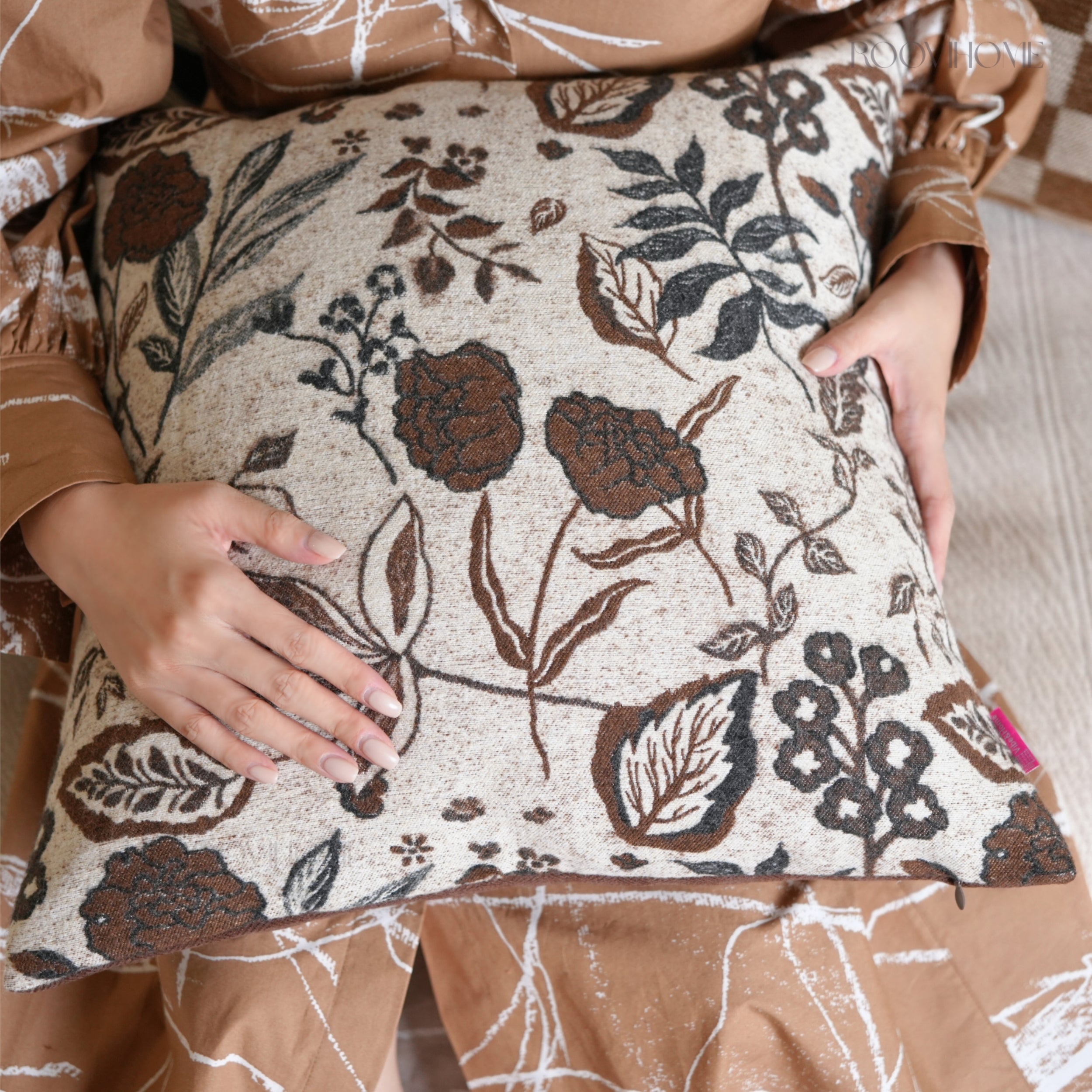 Retro Checkered & Floral Cushions