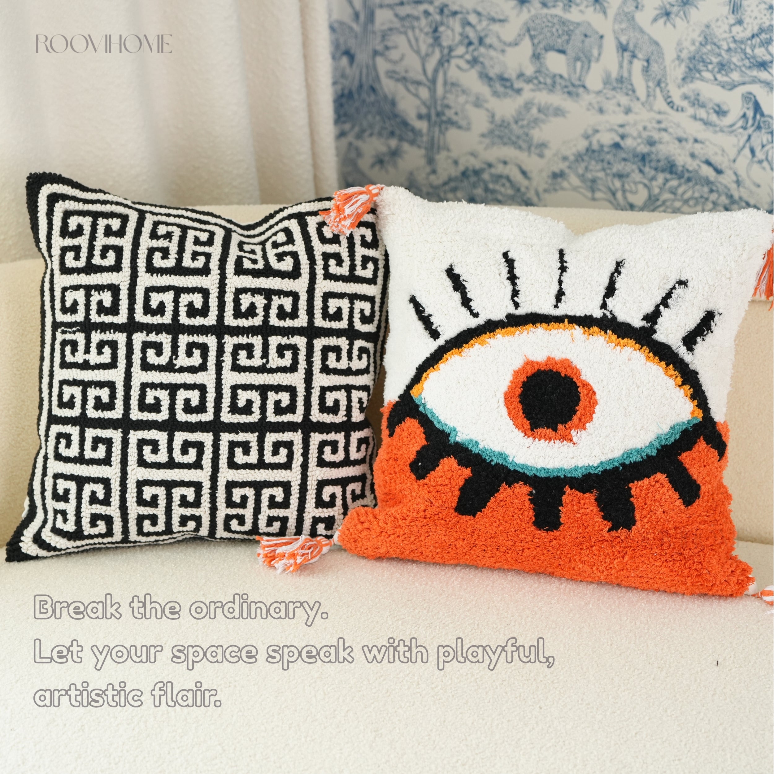 Pop Art Series • Curated Tufted Cushion Combo