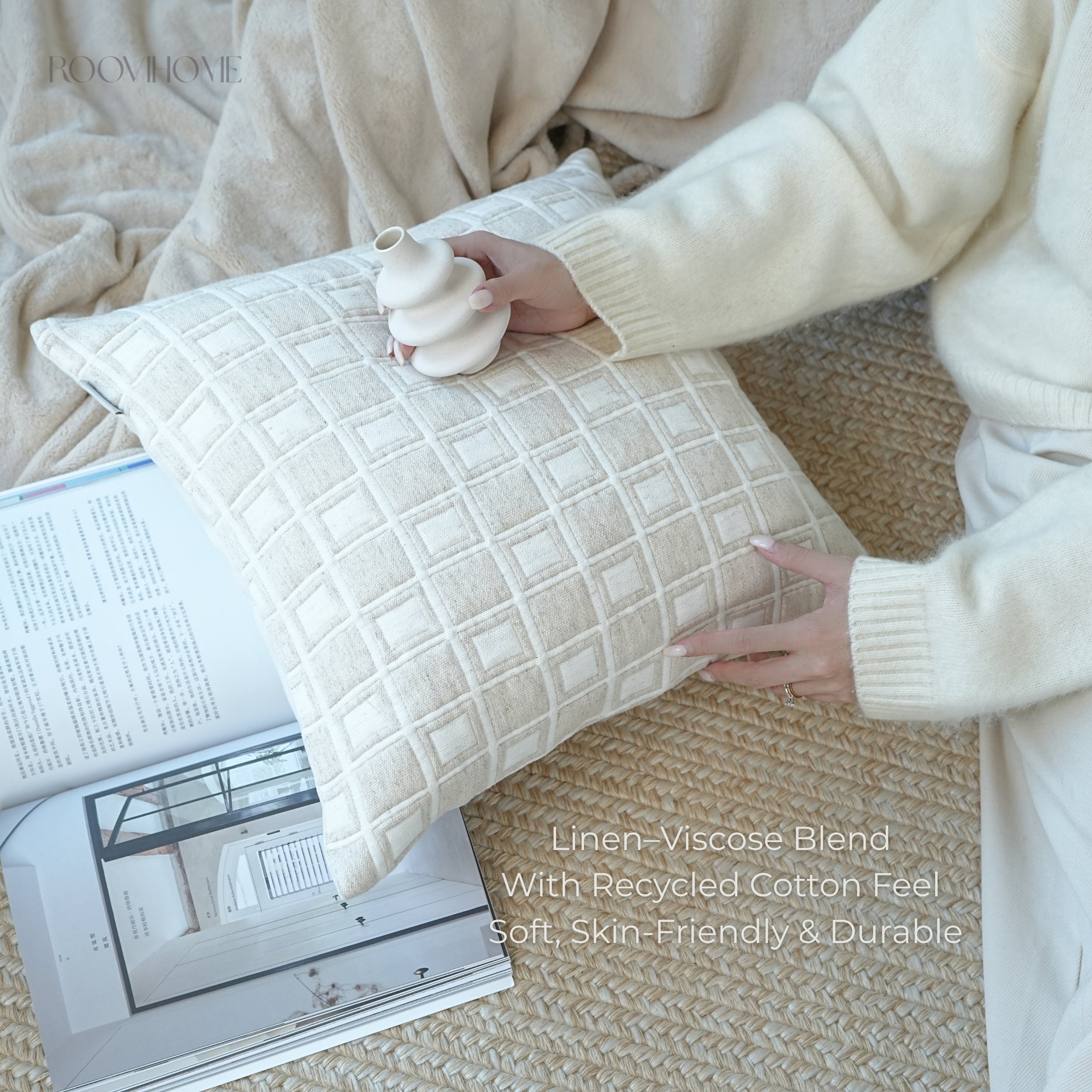 Dimensional Comfort Geometric Embossed Quilted Cushions