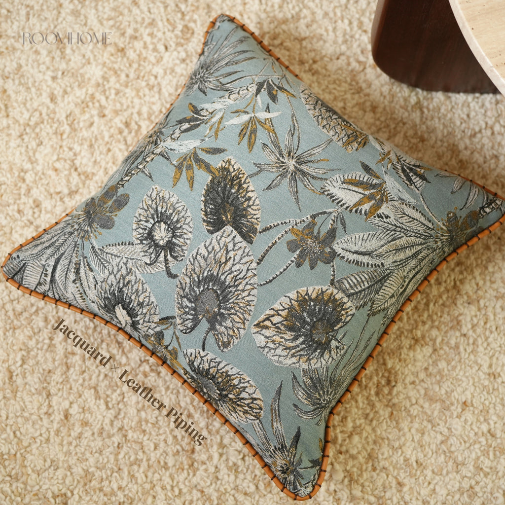 Retro Geometric & Floral Jacquard Cushions Combo