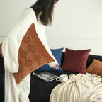 Structured Quilting Velvet Cushion Set