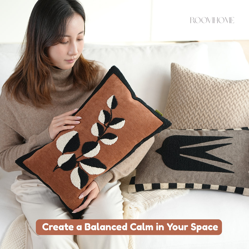 Modern Tale Embroidered Cushion