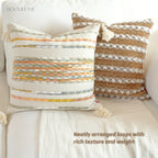 Chic Bazaar Colorful Bouclé Cushions with Tassels