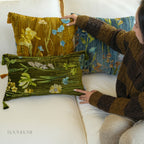 Velvet Garden Floral Cushion