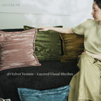 Crinkle Textured Velvet Cushions