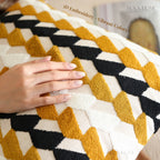 Mid-century Modern Geometric Embroidery Cushions