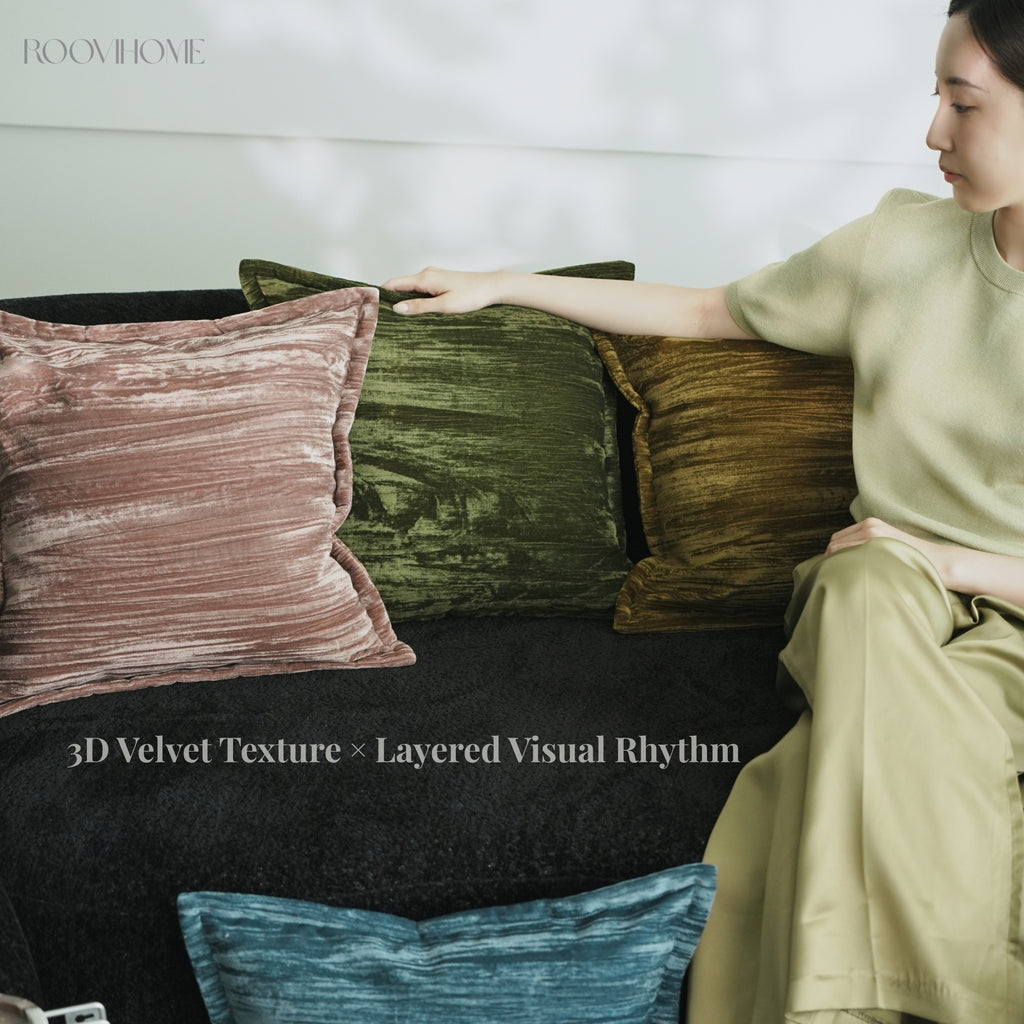 Vintage Tone Lustre Velvet Textured Cushions