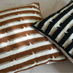 Modern Retro Raised Stripe Embroidered Cushions