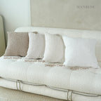 Solid Earthy Tone Teddy Bouclé Decorative Cushions