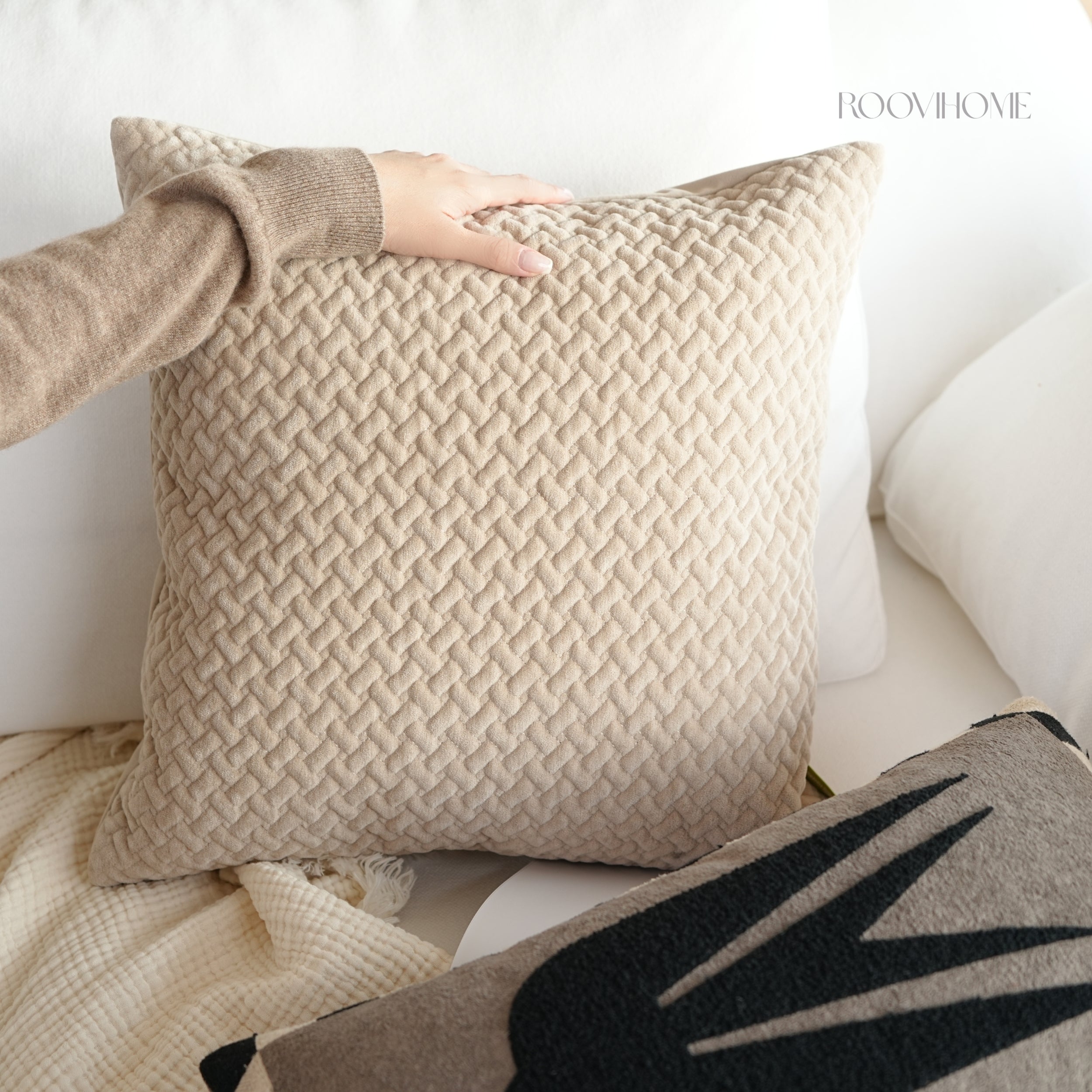Modern Tale Embroidered Cushion