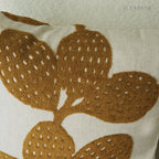 Cactus Embroidery Retro Botanical Throw Pillow