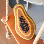 Fruit-Shaped Towel Embroidered Cushion