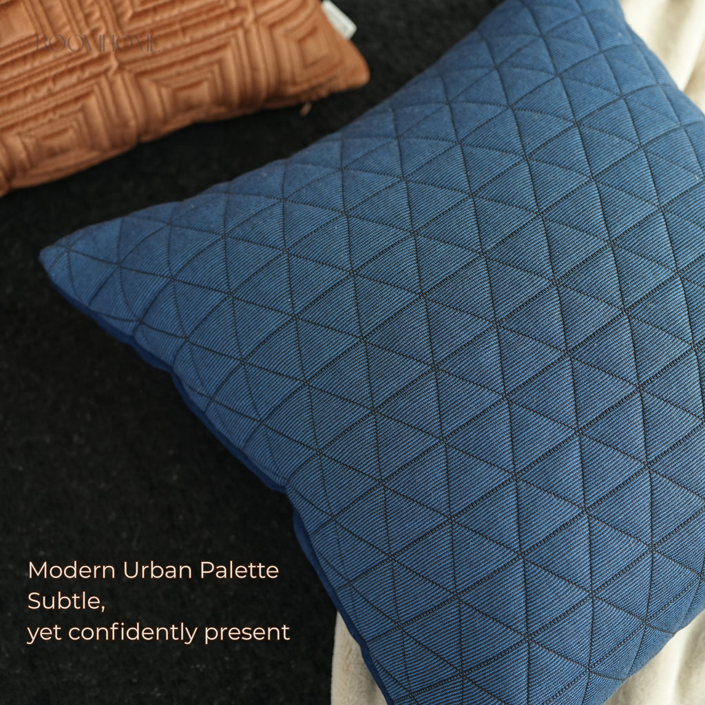 Structured Quilting Velvet Cushion Set