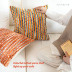 Chic Bazaar Colorful Bouclé Cushions with Tassels
