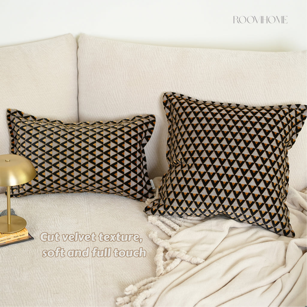 Geometry Rhythm Velvet Decorative Cushions