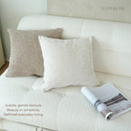 Solid Earthy Tone Teddy Bouclé Decorative Cushions