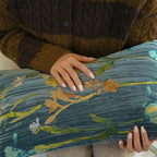 Velvet Garden Floral Cushion