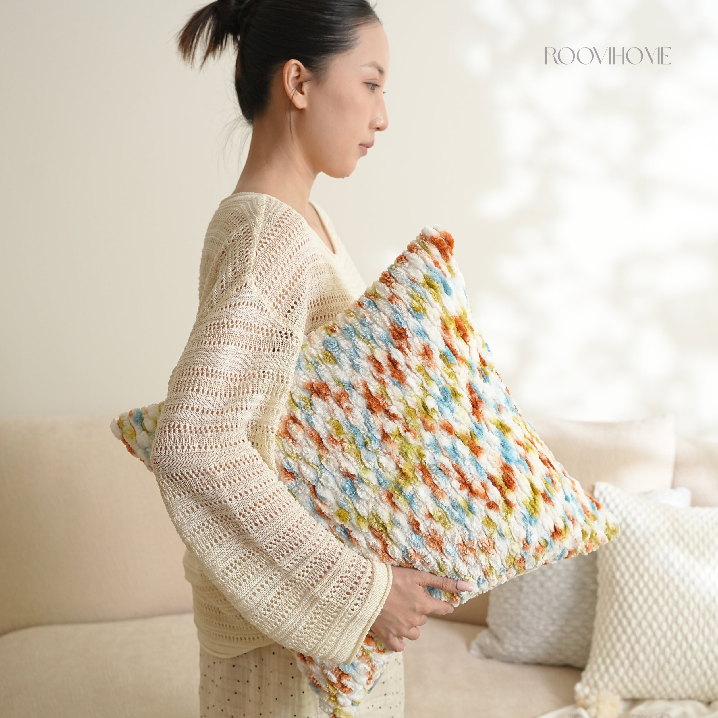 Cozy Chunky Shaggy Boucle Cushions
