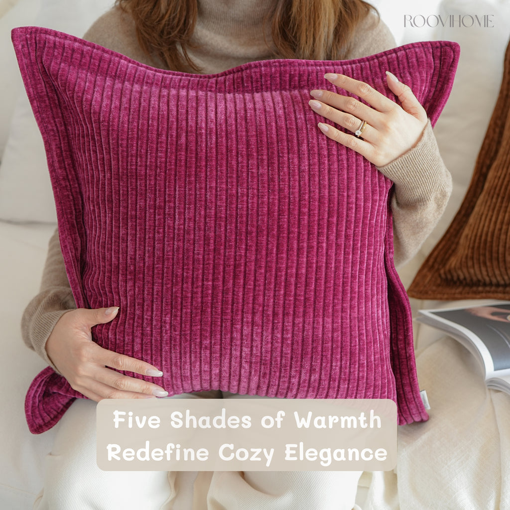 Wide Edge Cozy Corduroy Cushions