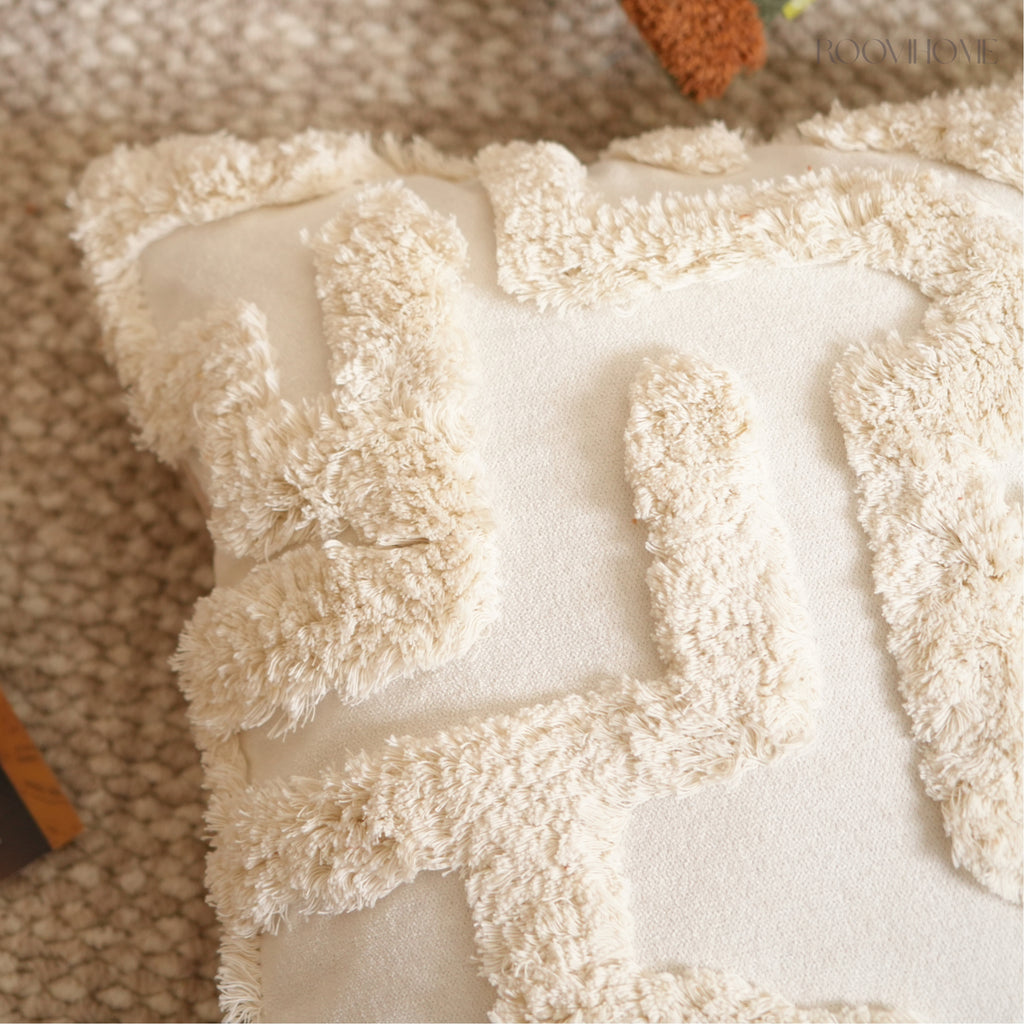 Softlight Chapter Muted Tone Geometric Tufted Cushions