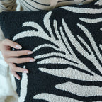 Leaf Shadows Tufted Cushions with Tassels