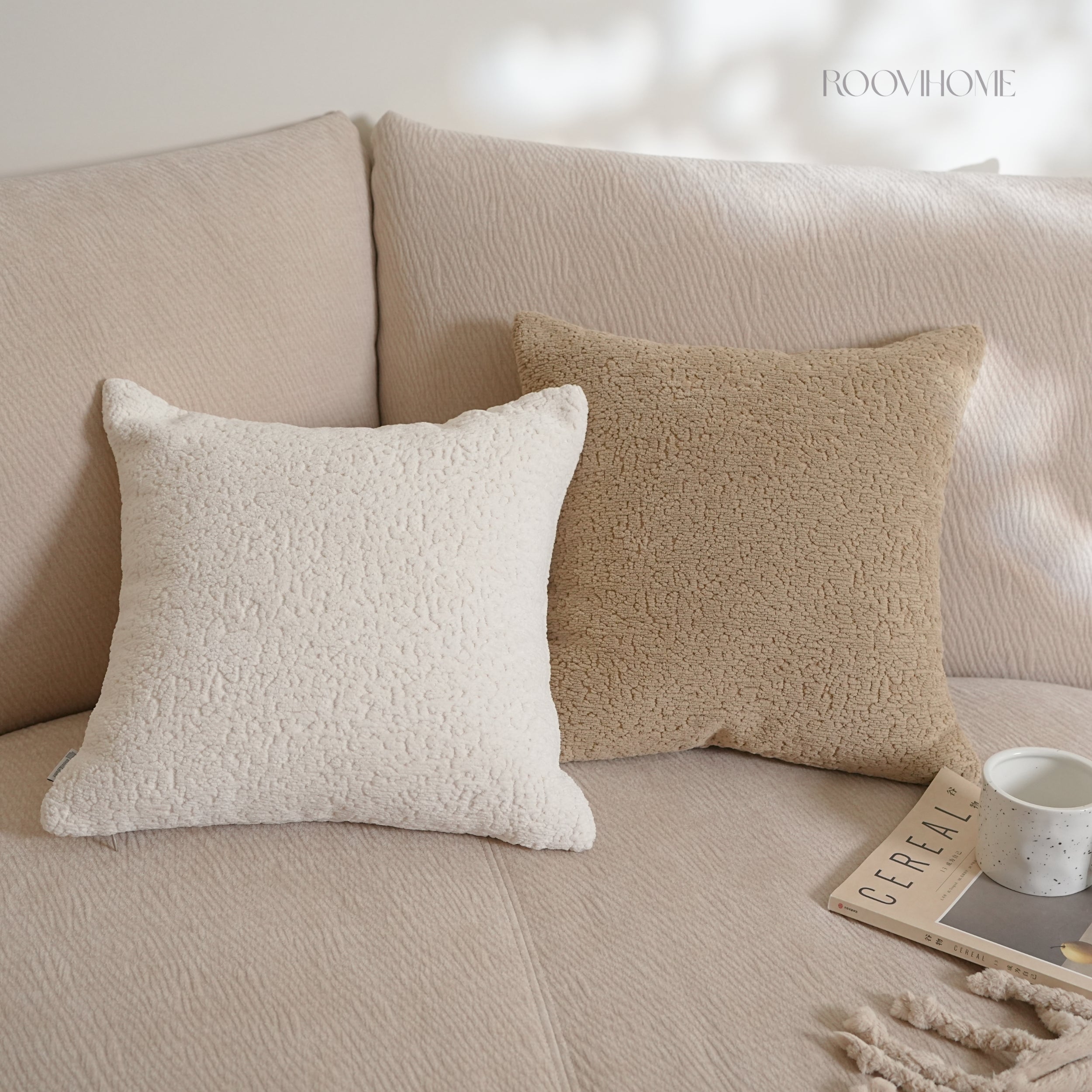 Creamy Cloud Bouclé Cushion