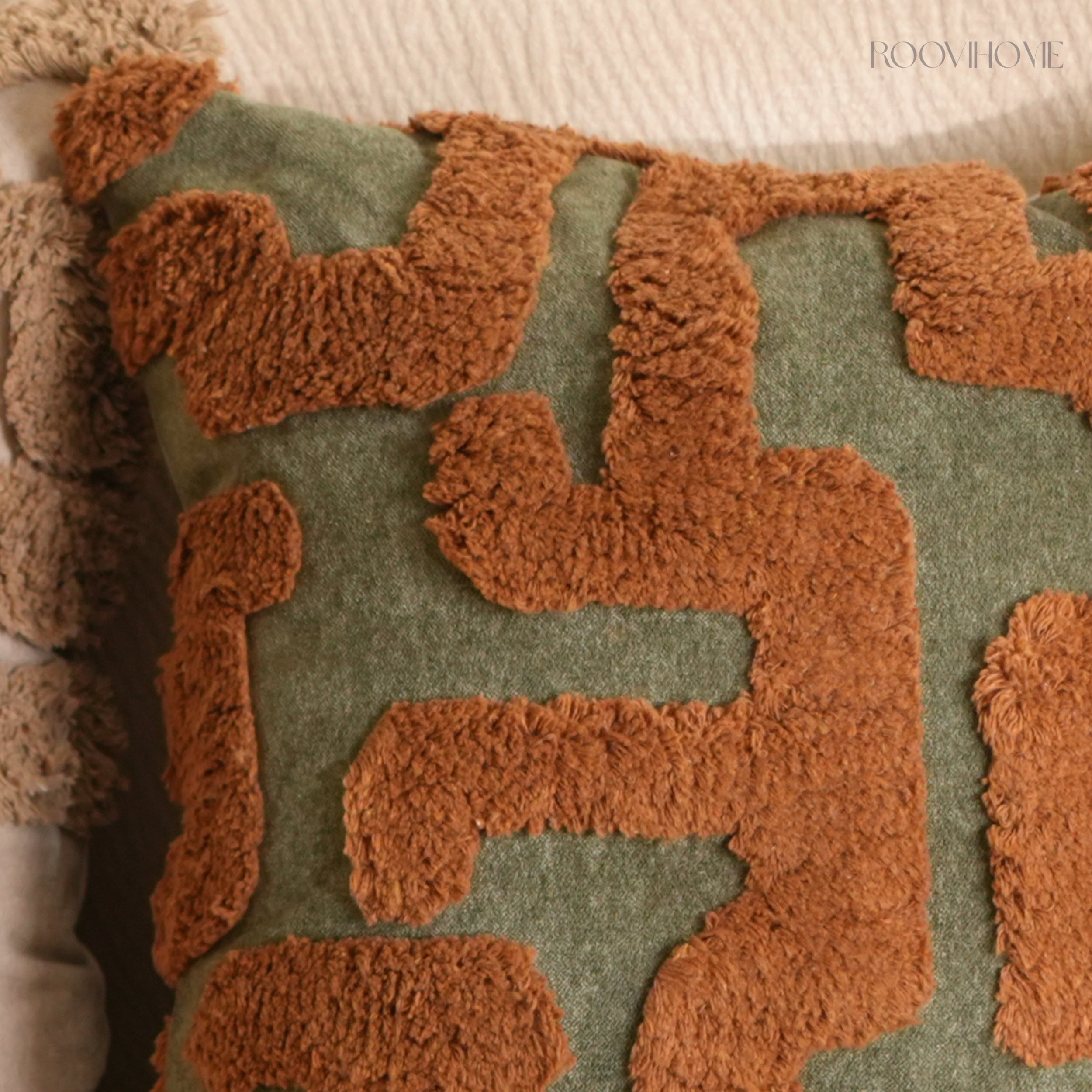 Softlight Chapter Muted Tone Geometric Tufted Cushions